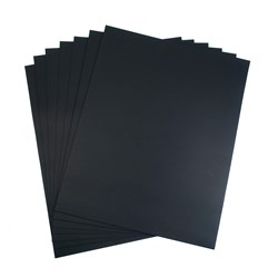 QUILL COLOURED CARDBOARD 510x635mm 210gsm Black